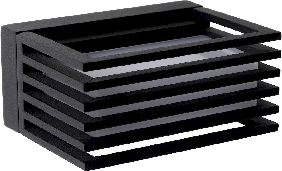 Lucide MALTA led wandlamp - Zwart, lamp uit