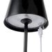 Lucide Justin led tafellamp - Zwart - tafellamp voor buiten op accu met usb-kabel