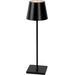 Lucide Justin led tafellamp - Zwart - Aan
