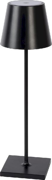 Lucide Justin led tafellamp - Zwart - Uit