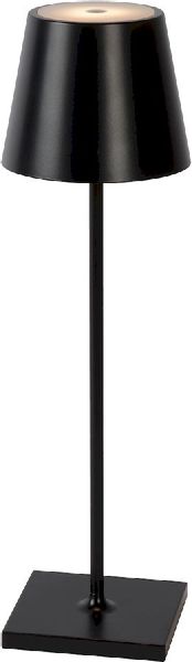 Lucide Justin led tafellamp - Zwart - Aan