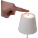 Lucide Justin led tafellamp - Wit - bediening middels aanraking van de sensor op de lamp