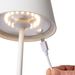 Lucide Justin led tafellamp - Wit - buitenlamp op accu
