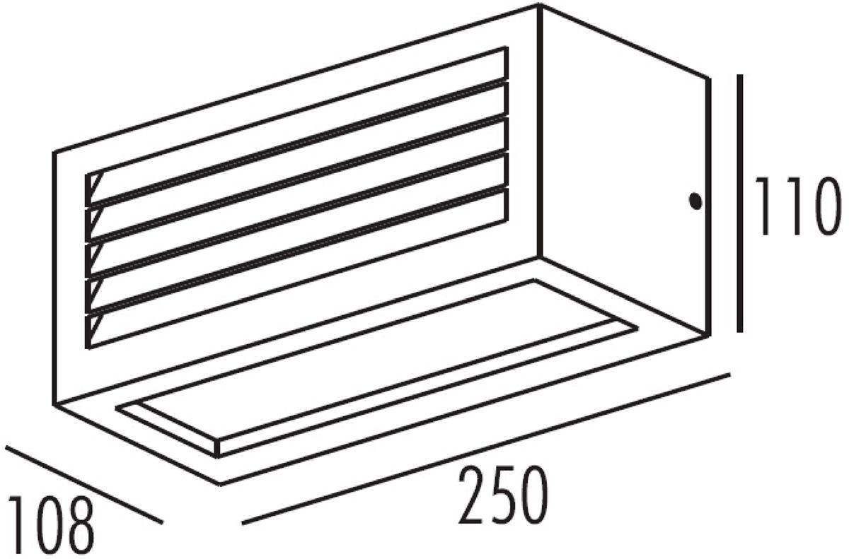 Lucide Dimo E27 wandlamp - Roestbruin - afmetingen