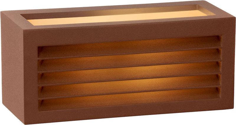 Lucide Dimo E27 wandlamp - Roestbruin