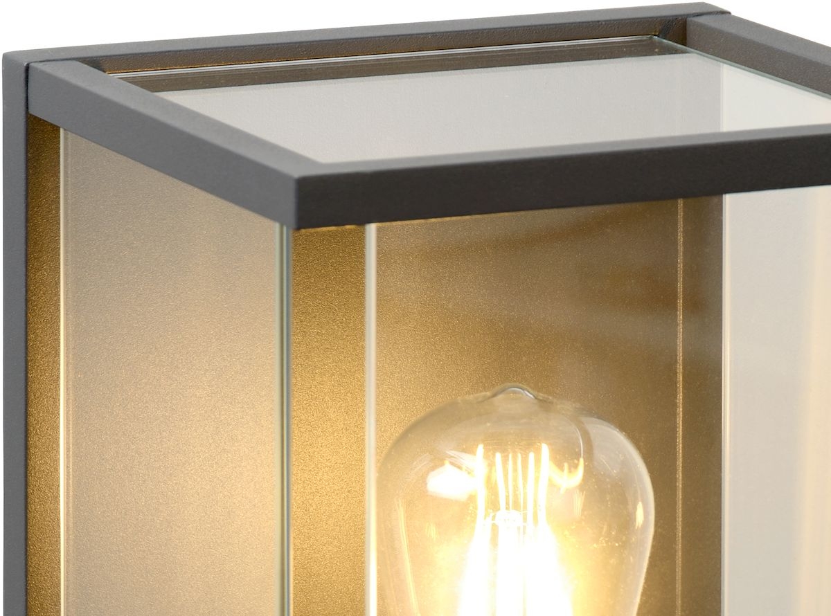 Lucide Claire E27 wandlamp - Antraciet