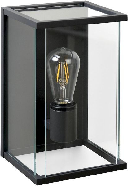 Lucide Claire E27 wandlamp - Antraciet, lamp uit