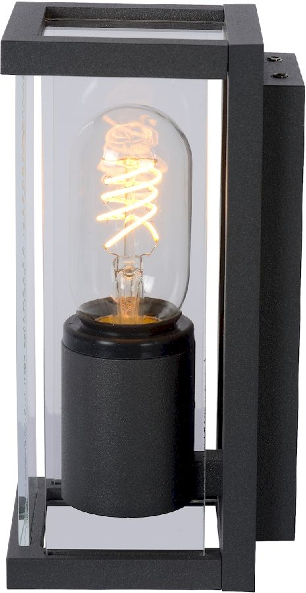 Lucide Claire Mini E27 wandlamp - 1 spot - Antraciet