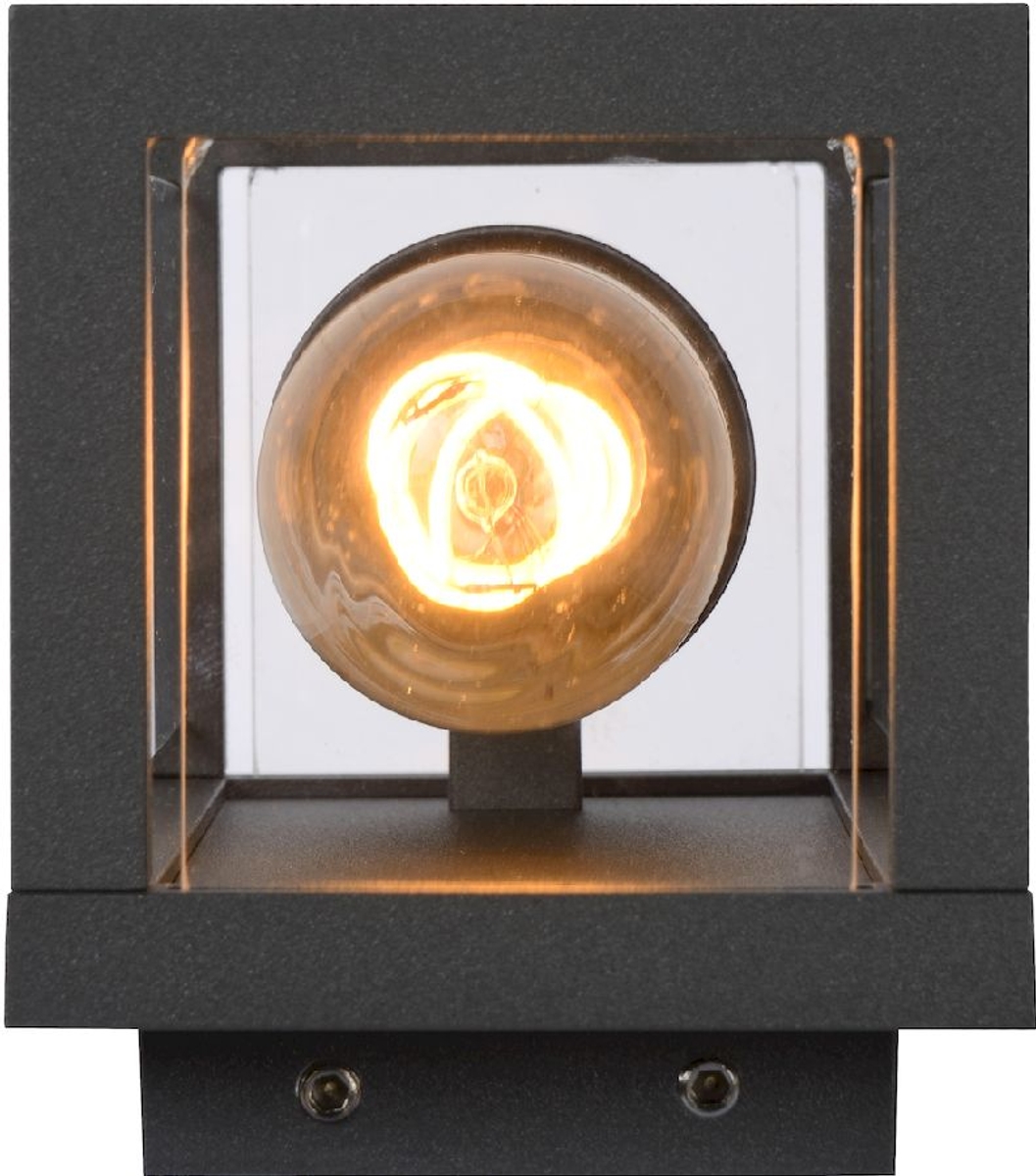 Lucide Claire Mini E27 wandlamp - 1 spot - Antraciet