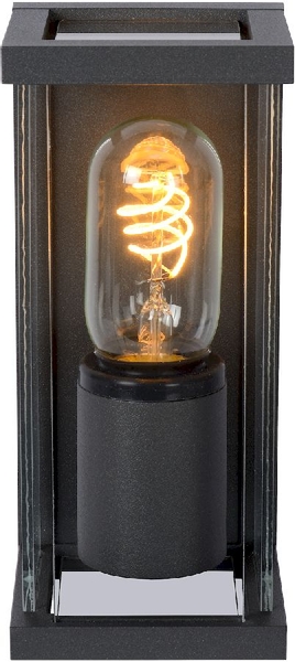 Lucide Claire Mini E27 wandlamp - 1 spot - Antraciet