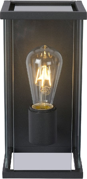 Lucide Claire Mini E27 wandlamp - 1 spot - Antraciet