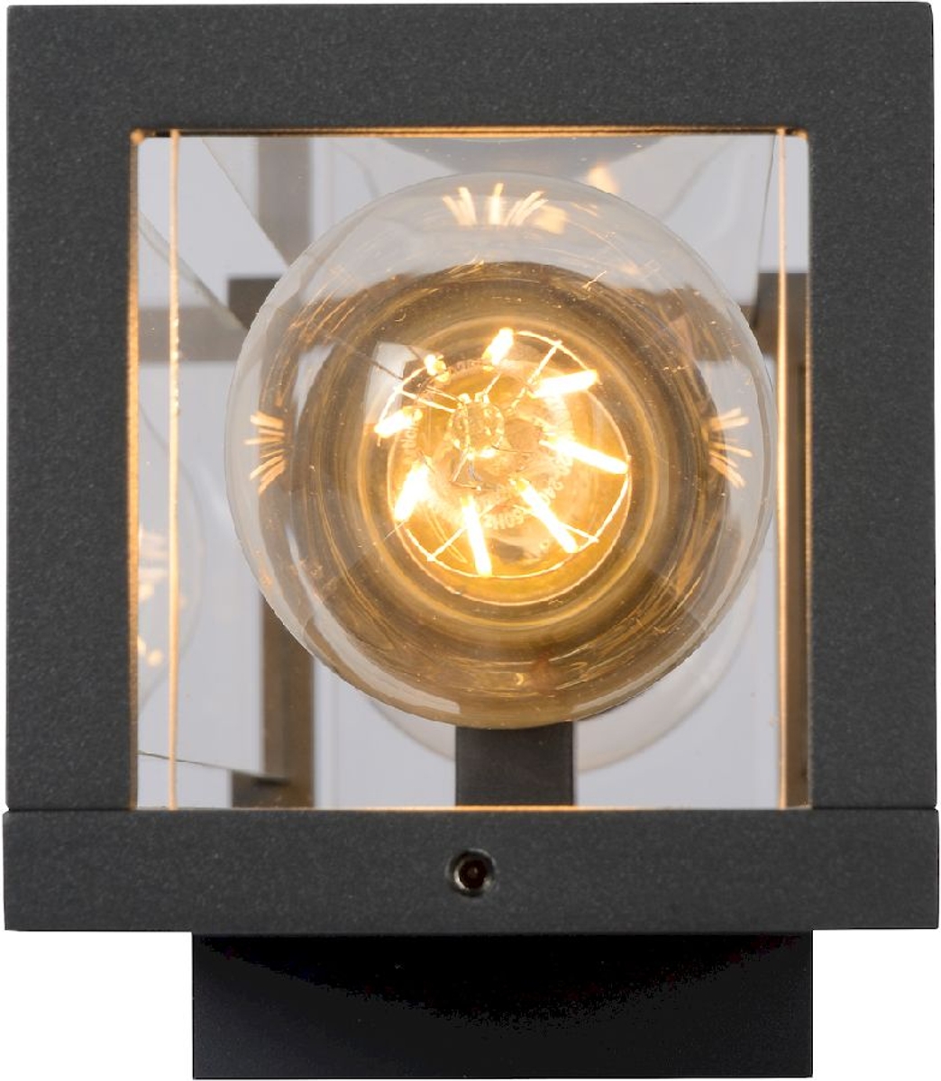 Lucide Claire Mini E27 wandlamp - 2 spots - Antraciet