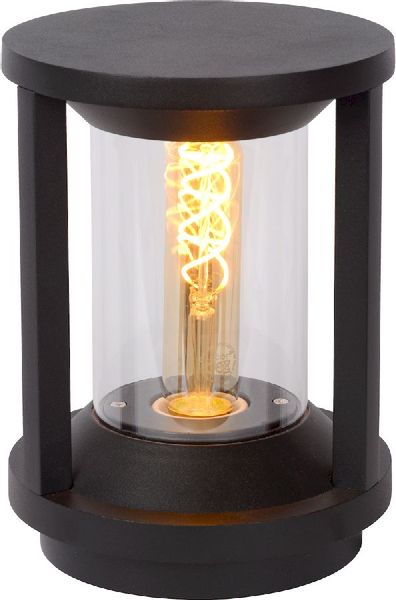 Lucide Cadix E27 sokkellamp - 22 cm - Zwart