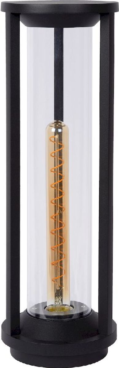 Lucide Cadix E27 sokkellamp - 50 cm - Zwart - Uit