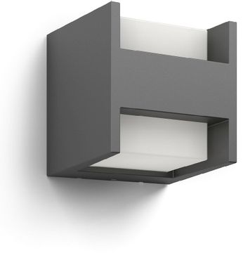Philips myGarden Arbour split led wandlamp - Antraciet 
