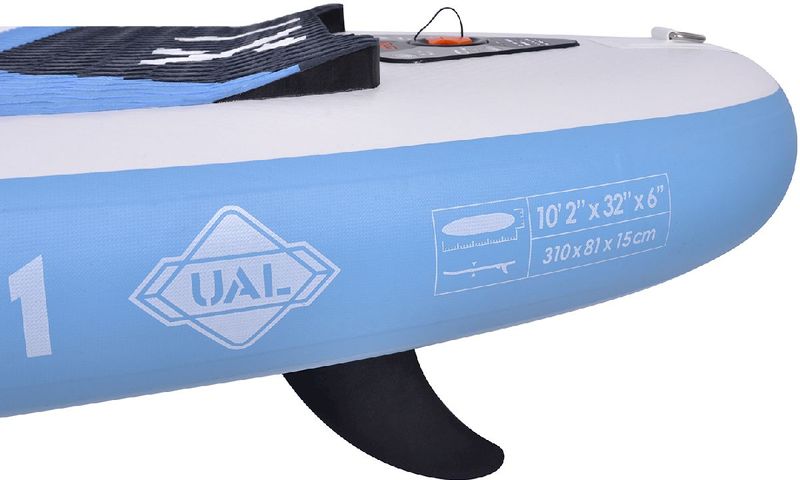 Zray X-Rider X1 Combo opblaasbaar supboard kajakset voorkant en vin