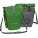 Vaude Aqua back dubbele fietstas - 48 liter - Groen voor-en achterkant