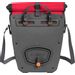 Vaude Aqua back dubbele fietstas - 48 liter - Rood achterkant