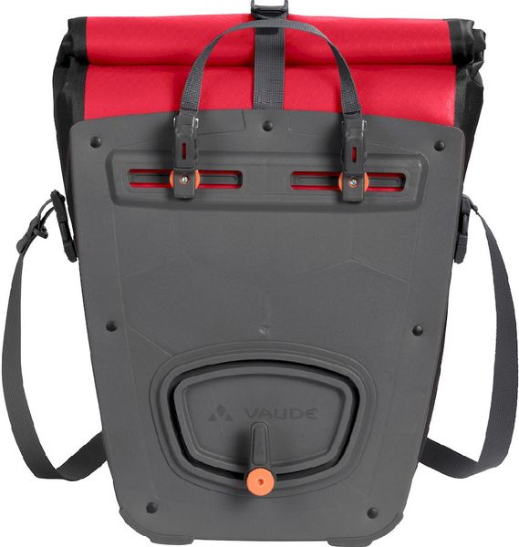 Vaude Aqua back plus dubbele fietstas - 51 liter - Rood achterkant