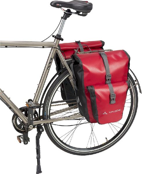 Vaude Aqua back plus dubbele fietstas - 51 liter - Blauw op de fiets