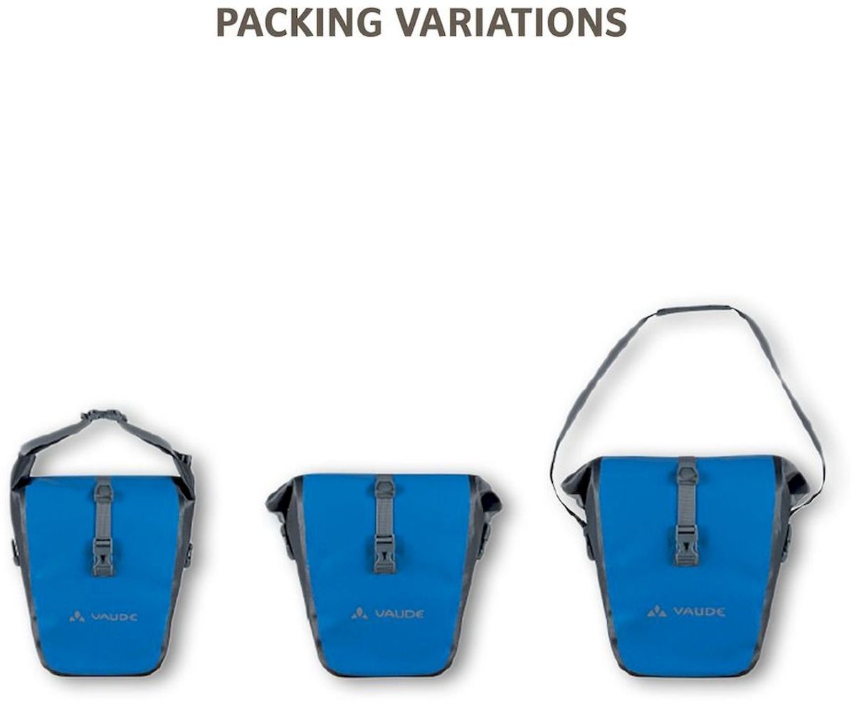 Vaude Aqua back plus dubbele fietstas - 51 liter - Groen