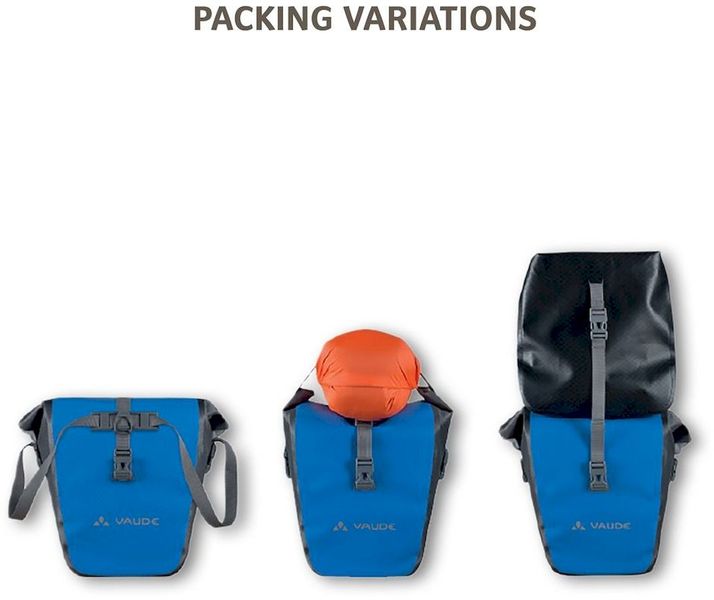 Vaude Aqua back plus dubbele fietstas - 51 liter - Groen