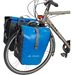 Vaude Aqua front dubbele fietstas - 28 liter - Blauw op de fiets
