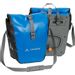 Vaude Aqua front dubbele fietstas - 28 liter - Blauw voor- en achterkant