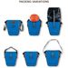 Vaude Aqua front dubbele fietstas - 28 liter - Blauw
