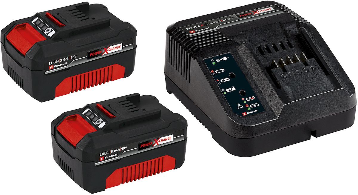 Einhell 18V 3,0 Ah Power X-Change Starter Kit - 2 accu’s en snellader