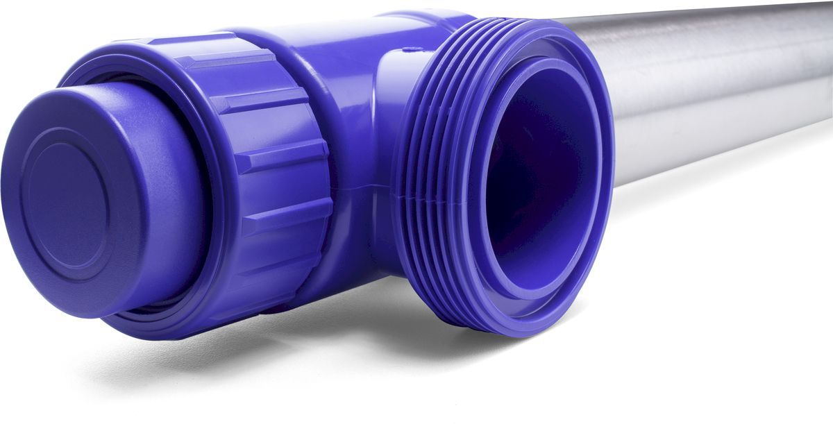 Behuizing Blue Lagoon UV-C Inox 75/130 watt close up