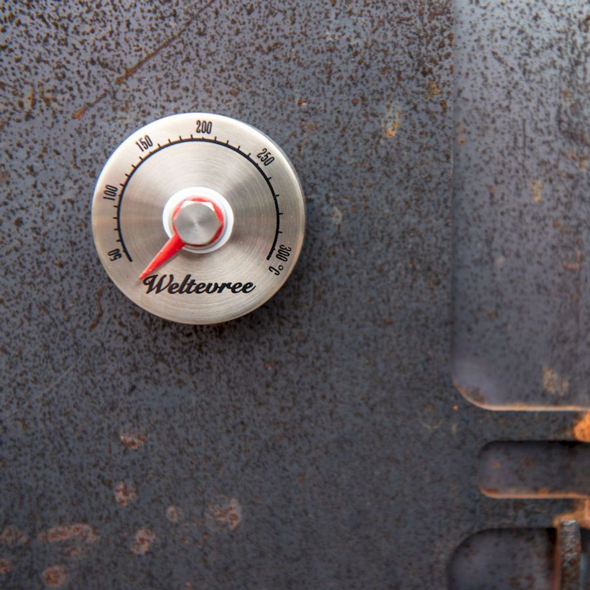 Weltevree magnetische thermometer close up