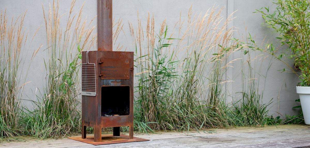 Weltevree outdooroven vloerplaat sfeerbeeld