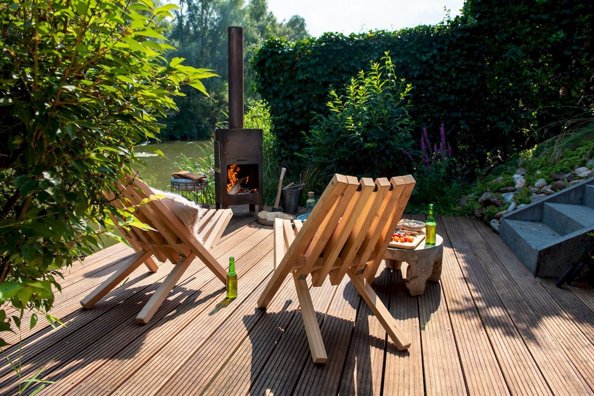 Weltevree outdooroven sfeerbeeld vlonder 