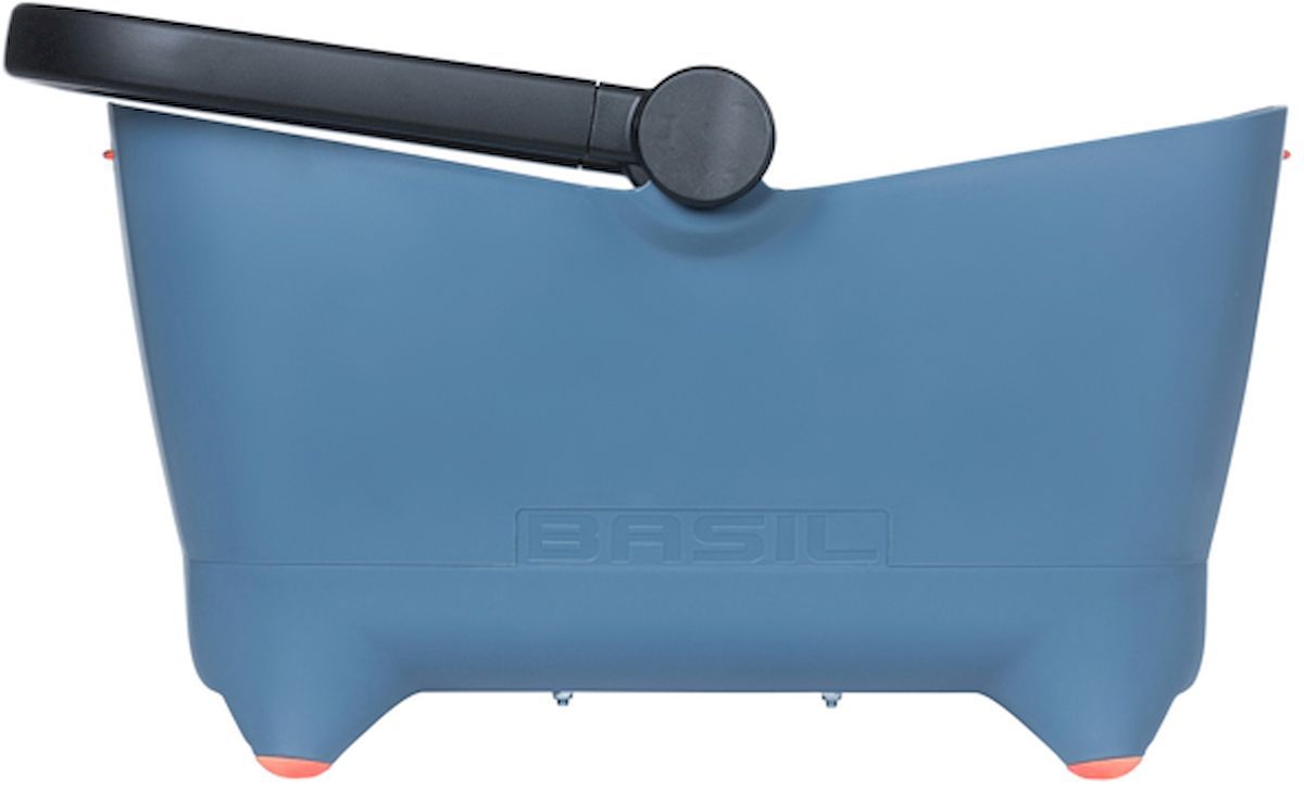 Basil Buddy hondenfietsmand - Voorop - Blauw zijkant