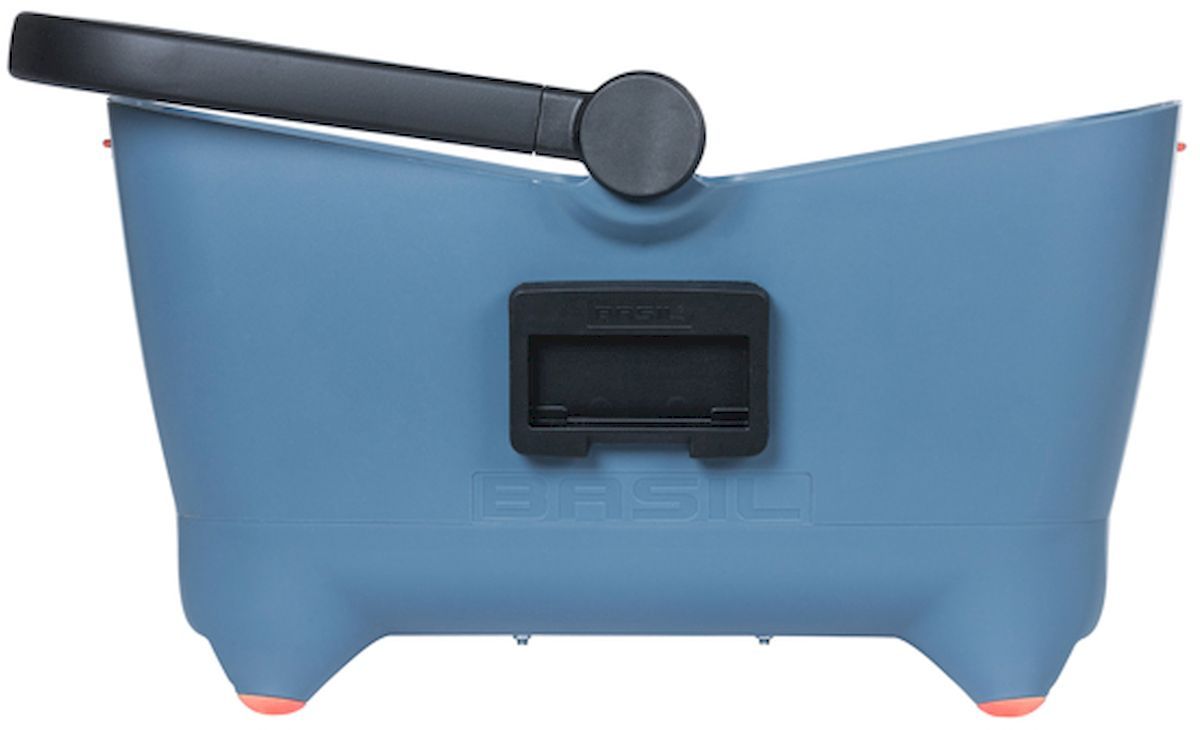 Basil Buddy hondenfietsmand - Voorop - Blauw achterkant 