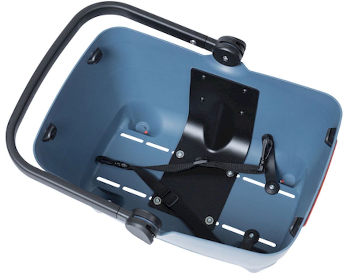 Basil Buddy hondenfietsmand - Voorop - Blauw binnenkant