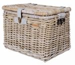Basil Denton rieten fietsmand - large - Grijs