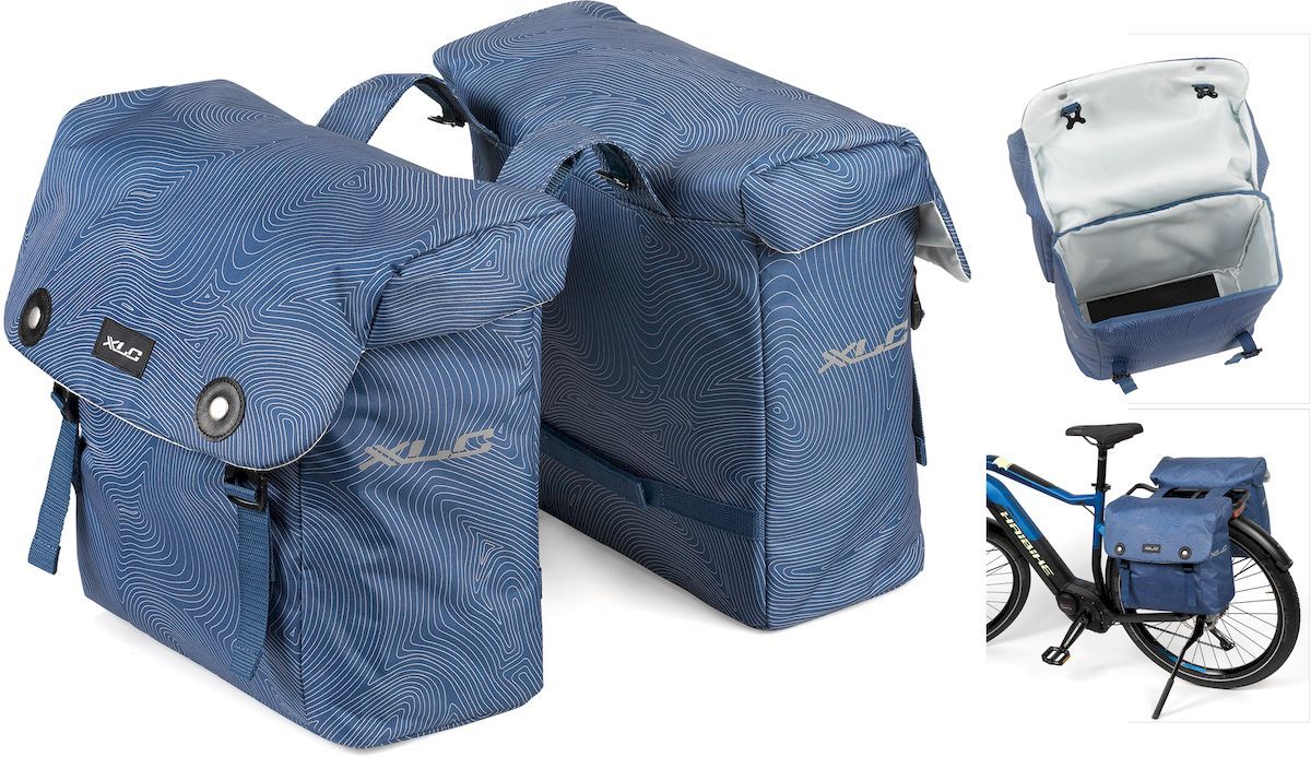 XLC Lux dubbele fietstas - 38 liter - Blauw