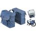 XLC Lux dubbele fietstas - 38 liter - Blauw