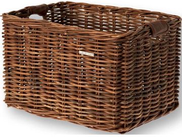 Basil Dorset rieten fietsmand - large - Bruin