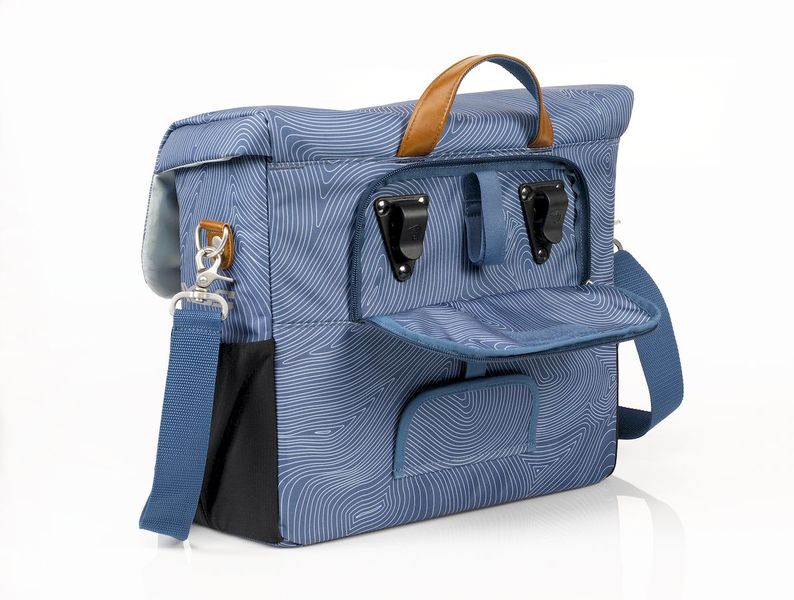 XLC Lux enkele fietstas - 18,5 liter - Blauw achterkant