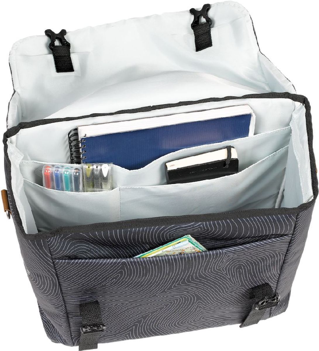 XLC Lux enkele fietstas - 18,5 liter - Grijs binnenkant