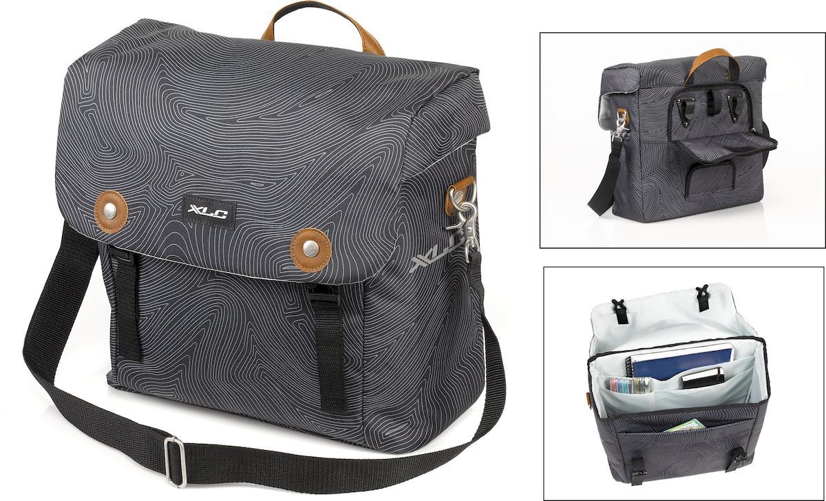 XLC Lux enkele fietstas - 18,5 liter - Grijs 