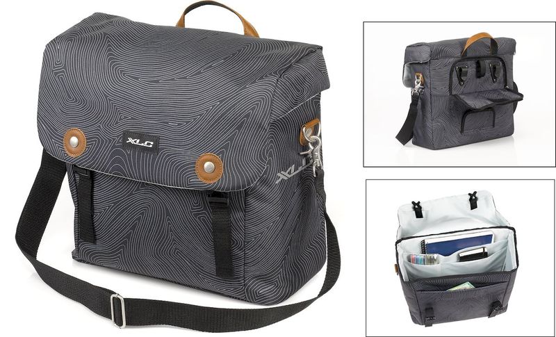 XLC Lux enkele fietstas - 18,5 liter - Grijs 