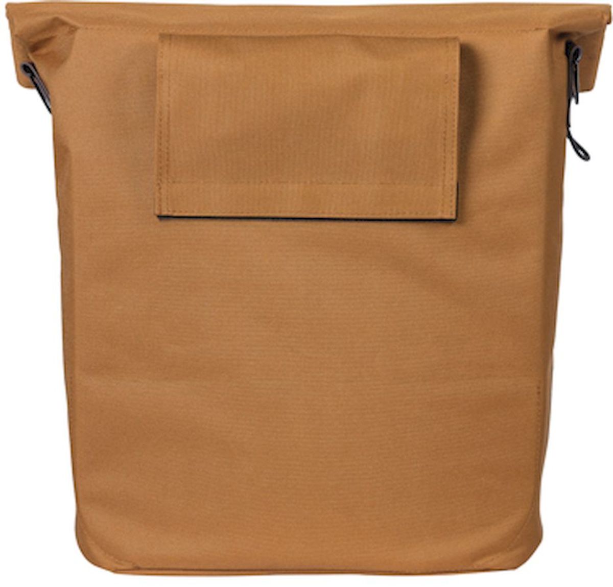 Basil City enkele fietstas - 14-16 liter - Camel bruin - afsluitbaar ritsvakje