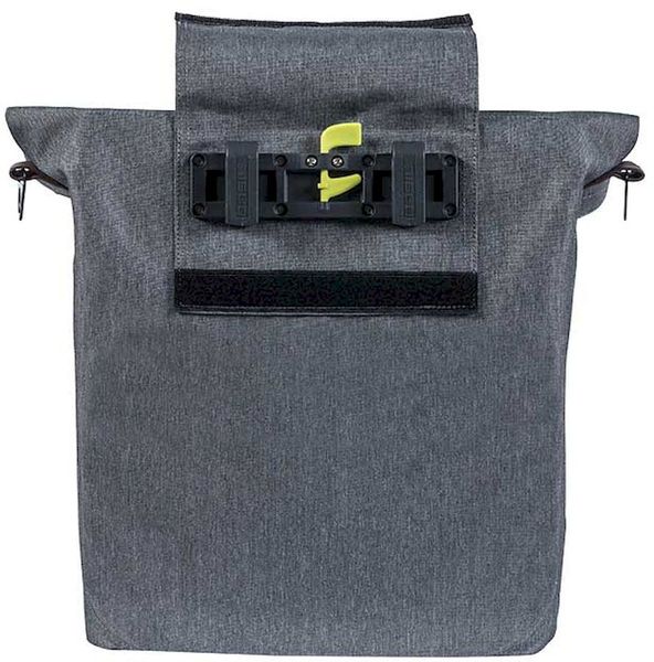 Basil City enkele fietstas - 14-16 liter - Grijs - bevestiging