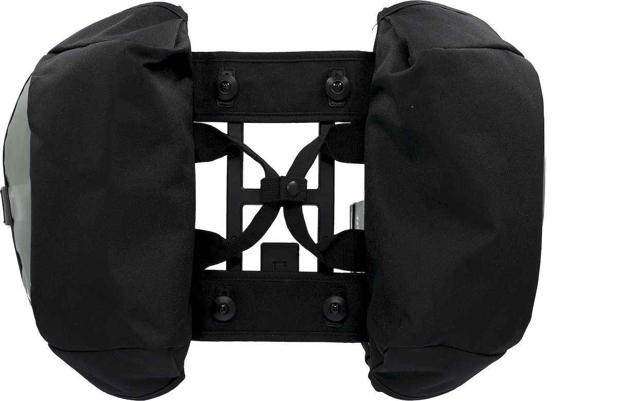 XLC V-light Active MIK dubbele fietstas - 34 liter - Zwart/groen bovenkant