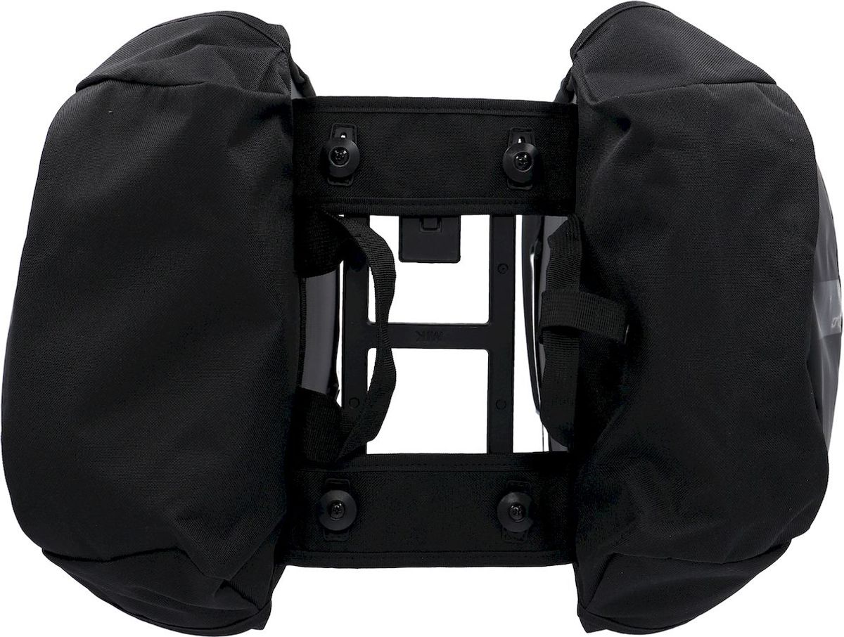 XLC V-light Active MIK dubbele fietstas - 34 liter - Zwart bovenaanzicht