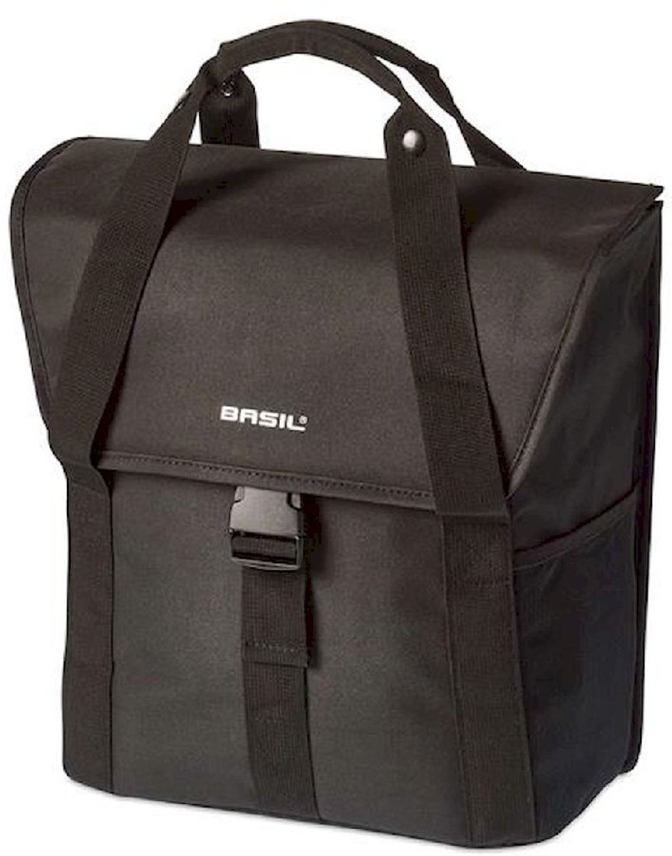 Basil GO enkele fietstas - 16 liter - Zwart